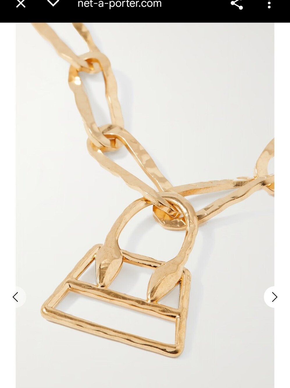 NWB JACQUEMUS Gold Le Collier Chiquito Necklace - Picture 3 of 16